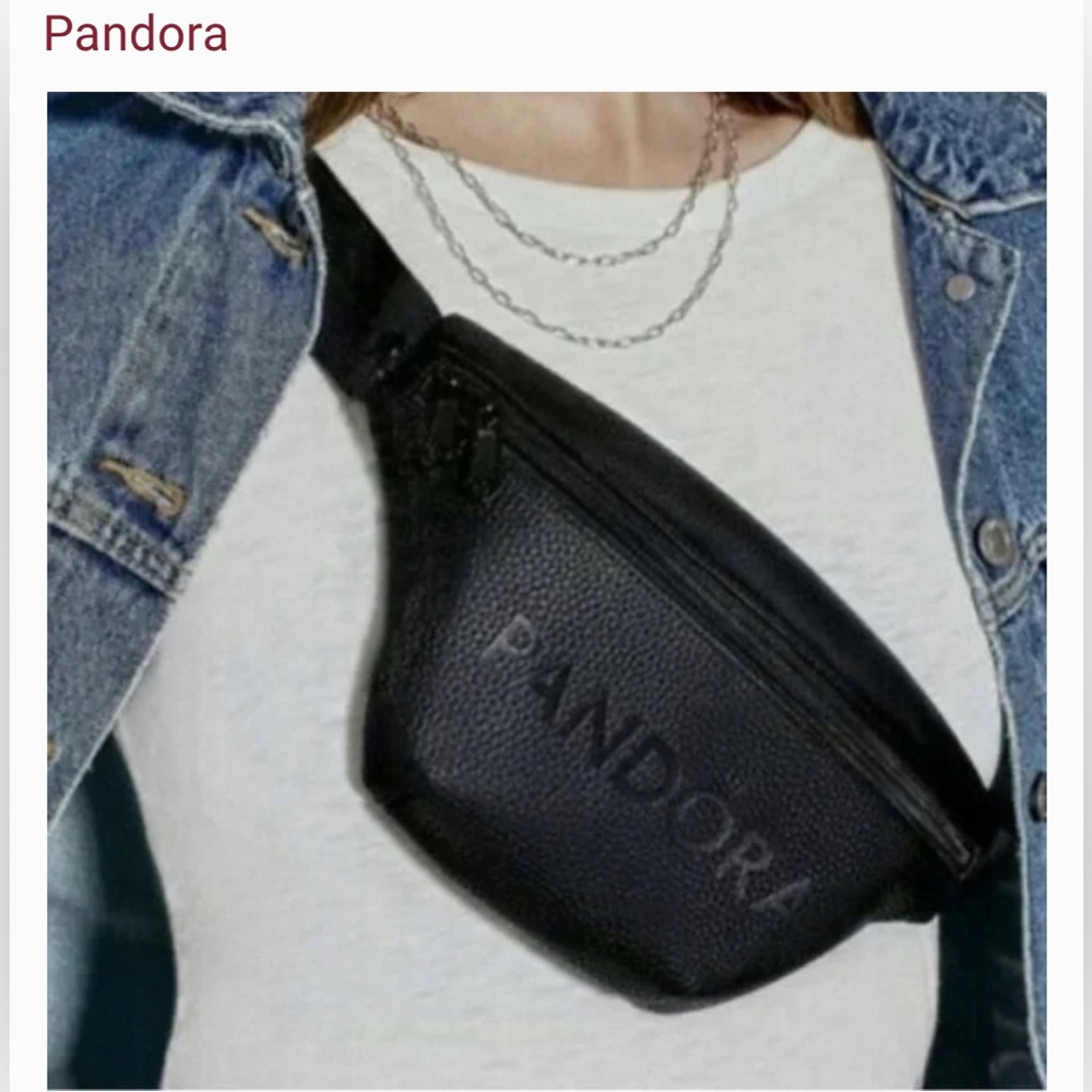 COPY - PANDORA Black Storage Keepsake Belt Bag Fanny Pack